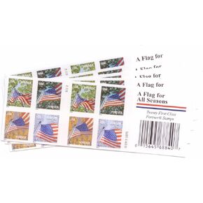 USPS Flags for All Seasons Forever Stamps 100 Stamps (5 Books of 20)