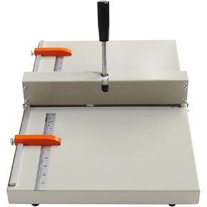 Manual Creasing Machine Desktop Paper Card Creaser Paper Folding Creaser Paper Manual Creaser with 2 Adjustable Block Positioning Ruler for Paper Cardstock Photos with Max Paper Weight 450g