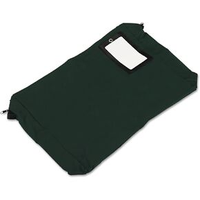 PM Company SecurIT Expandable, Reusable Transit Sack with ID Window, 18 x 14 x 4 Inches, Green, 1/Carton (04647)