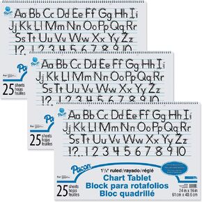 Pacon 1.5" Ruled Manuscript Chart Tablet - 24x16 74720