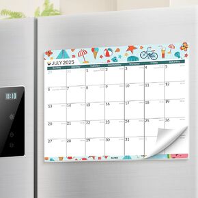 SUNEE Magnetic Calendar for Refrigerator 2025-2028 from July 2025 to June 2028, Fridge Calendar Magnet 3 Year for Family, 8.5"x11" Monthly Wall Calendar, Seasonal