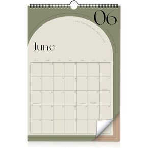 Aesthetic 2025-2026 Wall Calendar - Runs from June 2025 Until December 2026 - The Perfect Wall Hanging Calendar Planner for Easy Organizing