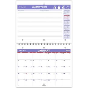 AT-A-GLANCE 2026 Wall Calendar, 8.5" x 11", Small, Unruled Blocks, Monthly (PM1702826)