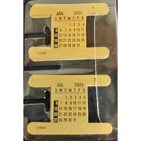 Datewatcher Watchband Calendars H-Shaped Year 2025