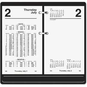 AT-A-GLANCE S170-50 Financial Desk Calendar Refill, 3 1/2" x 6", 2015