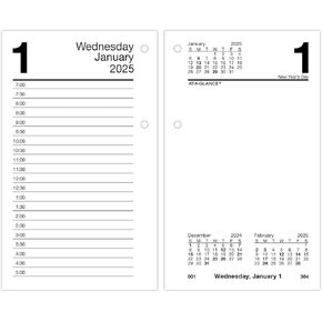 AT-A-GLANCE 2026 Desk Calendar Refill, Daily, 3.5" x 6", Standard, Loose-Leaf (E7175026)