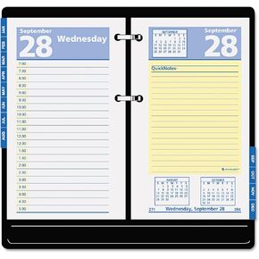 AT-A-GLANCE E517-50 QuickNotes Recycled Desk Calendar Refill, 3 1/2" x 6", 2015