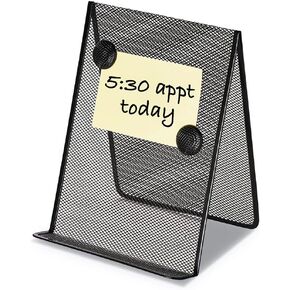 Metal Mesh Document Holder Free Standing, 35 Sheet Capacity, Metal, Black