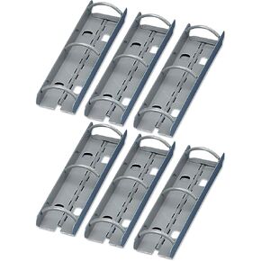 Martin Yale DRS3 Pack of 6 Master Steel Catalog Ring Section, Gray, Designed for use with Punched Magazines and Loose-Leaf Materials, 2" Filling Capacity