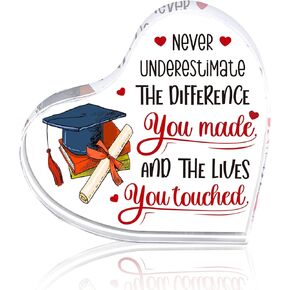 WaaHome Teacher Appreciation Gifts for Women - Best Teacher Graduation Gifts - End of Year Teacher Gift from Students - Appreciation Gifts for Daycare Teachers - Thank You Teacher Paperweight Keepsake
