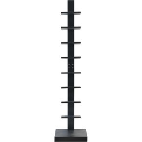 Proman Products WM16568 Spine, Bookshelf for Small Spaces, Standing Shelves (White), 15"W x 15“D x 67"H