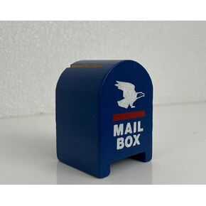 Postage Stamp Dispenser - Mailbox Shaped Design (Solid Wood) - Mini Post Office Box Design for Home Or Office. for a Partial Roll (100 Count) of Stamps