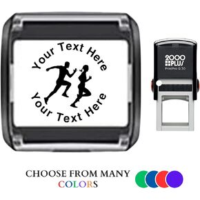 Running Club | Race Organizer | Marathon Club | Track Events | Custom Self-Ink Stamp - 1" - Personalize with Your own Custom Text