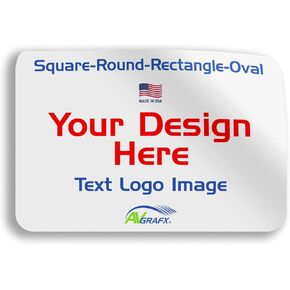 125 Avgrafx 3x2 مستطيل ملصقات مخصصة ملصقات مخصصة: مقاومة للماء فينيل ، غسالة صحون آمنة في الولايات المتحدة الأمريكية - شعار ، نص ، صورة لطابعة ملصق للسيارة ، لوازم عبوات الأعمال الصغيرة