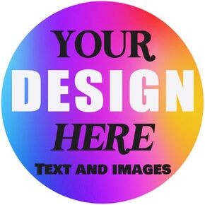 Custom Stickers - Waterproof Vinyl Sticker Customized Any Design/Logo/Text/Image, 1 to 6 Inch, 50 to 1000 Tablets, for Business, Party, Gifts,Thank You, Personal