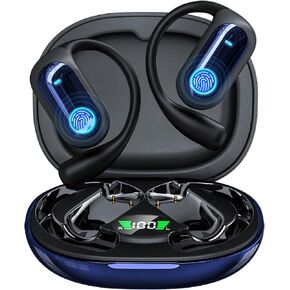 168 Languages AI Translation Earbuds, Bluetooth 5.4 Headphones Translator, 4-in-1 Smart Mode Touch Screen Real-Time Earphones Fit iOS and Android Ideal for Travel Business Learning, Deep Blue