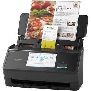 ScanSnap iX2500 Wireless or USB High-Speed Cloud Enabled Document, Photo & Receipt Scanner with Large Touchscreen and 100 Page Auto Document Feeder for Mac or PC, Black