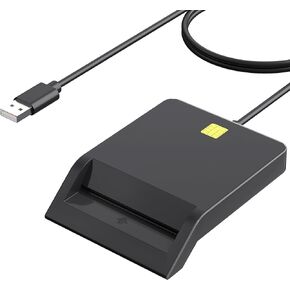 CAC Card Reader Military, USB Smart Card Reader, DOD Military USB Common Access CAC Compatible with Mac OS, Win