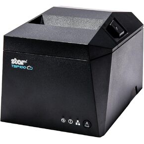 Star Micronics TSP143IVUE USB/Ethernet (LAN) Thermal Receipt Printer with Android Open Accessory (AOA), CloudPRNT, Cutter, and Internal Power Supply - Gray