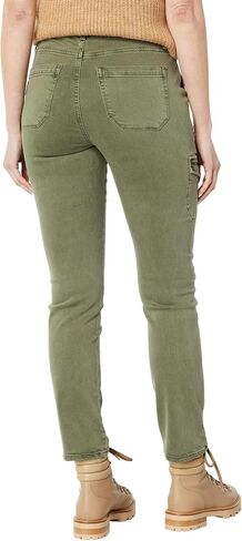 PAIGE Women's Jolie High Rise Slim Pant Ankle Length in Vintage Ivy Green in Saudi Arabia