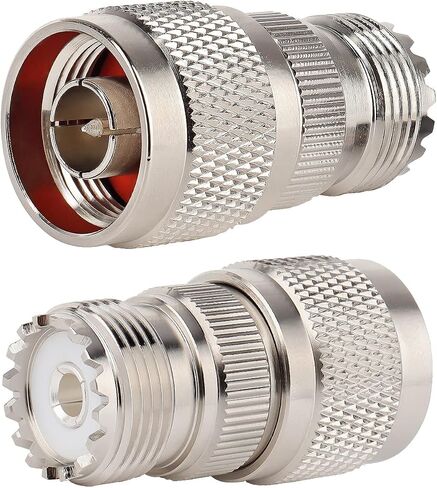 XRDS -RF N Male to UHF Female Adapter N Connector to PL-259 SO-239 Coax RF Coaxial Cable Connectors Pack of 5 (NOT for TV) in Kuwait
