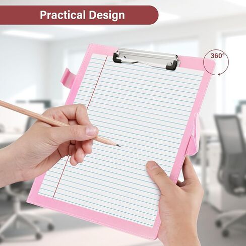 Professional Padfolio, Multi Function Faux Leather Portfolio Binder with Clipboard - Interview Resume Folder, Legal Document, Business Card Holder, for Office, Conference, Interviews (Black) in Saudi Arabia