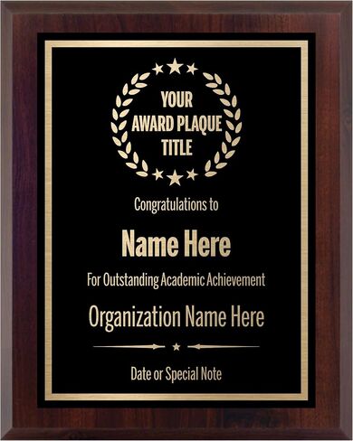 Award Plaques Personalized with Your Text and Title - Engraved Plaque Customized for Employee Appreciation, Recognition, Retirement, Service, Thank You, and more - Custom Awards for Employees, Co-Worker, Friends - Choose Your Size: (10.5x13 Black/Gold) in Saudi Arabia