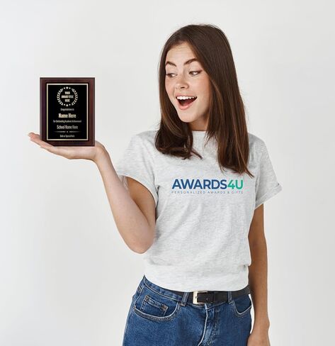 Award Plaques Personalized with Your Text and Title - Engraved Plaque Customized for Employee Appreciation, Recognition, Retirement, Service, Thank You, and more - Custom Awards for Employees, Co-Worker, Friends - Choose Your Size: (10.5x13 Black/Gold) in Saudi Arabia