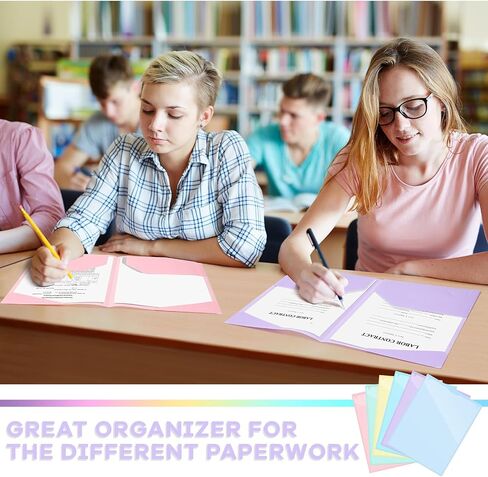 Henoyso 12 حزم المجلدات البلاستيكية مع جيوب أمامية واضحة لثلاثة رنين ، ومجلدات للملفات الثقيلة مع 2 جيوب وفتحة البطاقة لورقة حجم الرسالة للمدرسة والمكتب والمنزل in Saudi Arabia