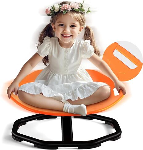 Sensory Spinning Chair with Handles for Autistic Kids, Sensory Toys for Kid with ADHD Autism, Sensory Swivel Chair Sit and Spin Training Body Coordination Autism Sensory Product Toys for Kids in Kuwait