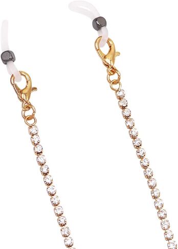 Rosemarie & Jubalee Women's Crystal Rhinestone Strand Necklace Eyeglass Chain Reader Holder Strap, 28.5" in Saudi Arabia