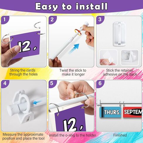 73PCS Classroom Flip Calendar Bulletin Board With Holder for Teacher Classroom ، Flip Flip Calendar تشمل بطاقات أسبوع لمدة أسبوع لمستلزمات المعلمين ما قبل المدرسة اللوازم المدرسية in Kuwait