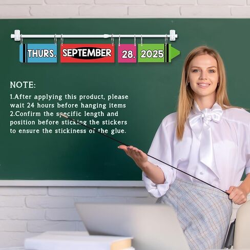 73PCS Classroom Flip Calendar Bulletin Board With Holder for Teacher Classroom ، Flip Flip Calendar تشمل بطاقات أسبوع لمدة أسبوع لمستلزمات المعلمين ما قبل المدرسة اللوازم المدرسية in Kuwait