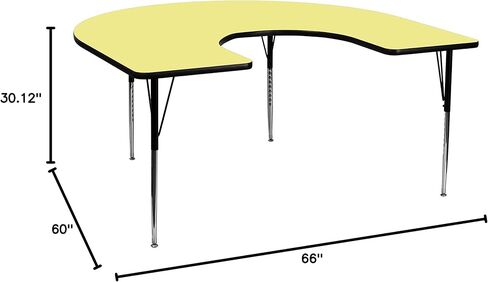 Flash Furniture 60x66 Hrse Red Table ، 30.125 × 60 × 66 in Kuwait
