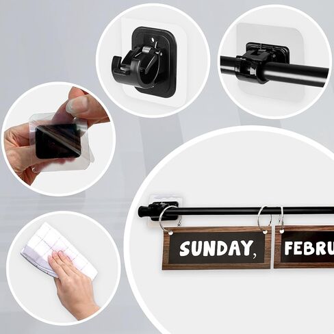 Flip Calendar Rod Adjustable Flip Calendar Holder 16-28 inches Classroom Flip Calendar Chart Rod Calendar Date Cards Holder with 10 Pieces Loose Leaf Rings Binder Rings for Classroom Whiteboard in Kuwait