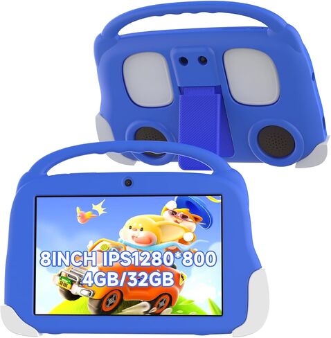 Kids Tablet 7 inch Toddler Tablet Android Tablet for Kids 4GB RAM 32GB ROM Tablets IPS Touch Screen, Iwawa & Parent Control kid Tablet WiFi Dual Camera, Shockproof Case. in Saudi Arabia