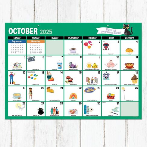 TF Publishing July 2026 - June 2027 Large Art Poster Wall Calendar with Premium Paper Tear-Off Sheets - 12 Month Academic Year Desk or Hanging Office Calendar for Schedules - 17 in x 22 in in Kuwait