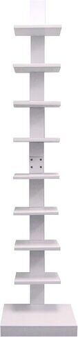 Proman Products WM16568 العمود الفقري ، رف الكتب للمساحات الصغيرة ، الرفوف الدائمة (أبيض) ، 15 "W × 15" D x 67 "H in Kuwait