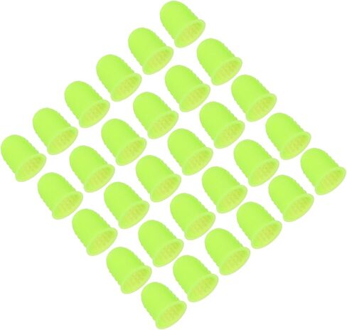 Patikil Rubber Finger Tips ، 30 حزمة سيليكون إبهام أصابع الإصبع ، تُسرة أصابع الإصبع ، تغطي منصات الحراسة قبضة كشقة لخياطة المكتب ، والحجم الصغير الوردي in Kuwait