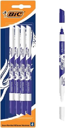 BIC Ink Killer ، حزمة من 4 ، ممحاة الحبر ، مقاومة للتلطيخ ، مثالية للمكتب أو المكتب المنزلي أو المدرسة in Kuwait
