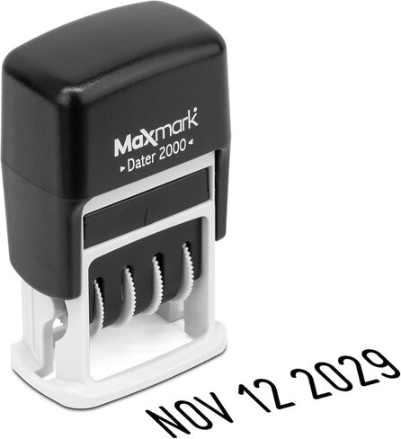MaxMark 2000 Dater Self Inking Date Stamp - Black in Saudi Arabia