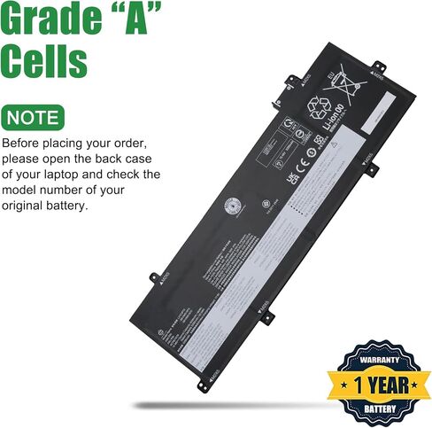 L20M4P71 SB10T83216 5B10W13973 Laptop Battery Replacement for Lenovo ThinkPad X1 Carbon 9th 10th 11th Gen X1 Yoga 6th 7th 8th Gen Series L20C4P71 SB10T83217 L20D4P71 L20L4P71 15.44V 57Wh in Saudi Arabia
