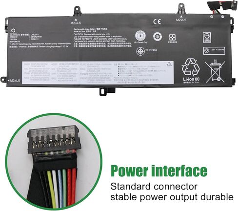 L20M4P71 SB10T83216 5B10W13973 Laptop Battery Replacement for Lenovo ThinkPad X1 Carbon 9th 10th 11th Gen X1 Yoga 6th 7th 8th Gen Series L20C4P71 SB10T83217 L20D4P71 L20L4P71 15.44V 57Wh in Saudi Arabia