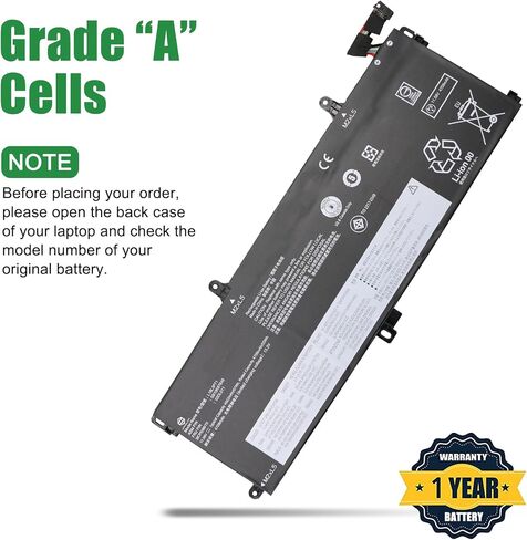 L20M4P71 SB10T83216 5B10W13973 Laptop Battery Replacement for Lenovo ThinkPad X1 Carbon 9th 10th 11th Gen X1 Yoga 6th 7th 8th Gen Series L20C4P71 SB10T83217 L20D4P71 L20L4P71 15.44V 57Wh in Saudi Arabia