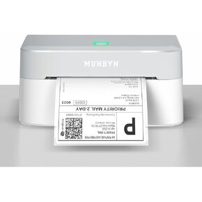 MUNBYN Bluetooth Thermal Label Printer RW403B, Wireless 4x6 Shipping Label Printer for Small Business, Compatible with Android, iPhone, Windows, Mac, Chromebook, Print Width 1.57"-4.25"
