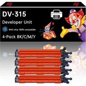 DV-315 Developer Unit Compatible with Konica Minolta bizhub C250i C251i C300i C301i C360i C361i Printers, Enhanced Durability, Ideal for High-Volume Printing (1 Pack Black)
