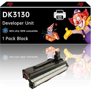 DK3130 Developer Unit Compatible with Kyocera ECOSYS M3550idn M3560idn FS-4100DN FS-4200DN FS-4300DN Printers, Enhanced Durability, Ideal for High-Volume Printing (1 Pack Black)