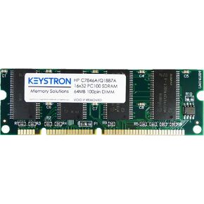 64MB 100 PIN PC100 SDRAM MEMORY متوافقة مع HP C3913A C7846A Q1887A Q7708AX لـ COLOR LASERJET 1200 1200SE 1200N 1220 1300 1300N
