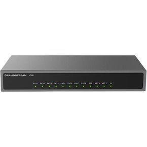 Grandstream HT881, 8 FXO, 1 FXS, 2 GigE PoE NAT Router