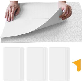 ALL4JIG Puzzle Saver – 24-Pack Puzzle Glue Sheets for 1000-3000 Pieces, Self-Adhesive Sticker Sheets, Easy to Preserve & Frame Jigsaw Puzzles